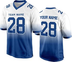 Camisetas de fútbol americano totalmente personalizadas disponibles para equipos con diseños sublimados Logotipos de equipos Nombres y números para todos los tamaños - Product Image 1