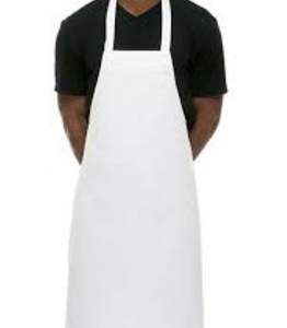 Bavoir de cuisine en coton biologique imprimé personnalisé Tablier sans manches respirant pour salon à domicile mettant en vedette Chef BBQ Logo personnalisé - Product Image 4