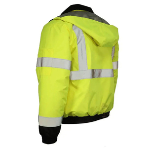Safety Vest Construction Logo High Visibility Led Work Engineer <b>Jacket</b> Pockets Zipper Reflective Ronpex Unisex Needle Detection - Product Image 6