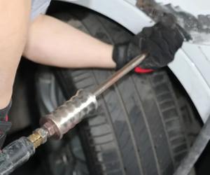 Gants de travail en cuir anti-coupure, paume en peau de chèvre, dos en cuir de vache fendu, protection TPR, gants de sécurité - Product Image 6