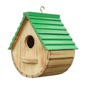 Maison d'oiseau en bois de conception simple pour la qualité durable extérieure avec la mangeoire d'oiseau en bois de finition élégante pour le balcon d'oiseau - Product Image 5