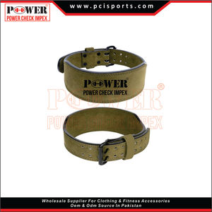 Ceinture de fitness personnalisée à traction dure Powerlifting Fitness sécurité ceintures d'haltérophilie en cuir - Product Image 2