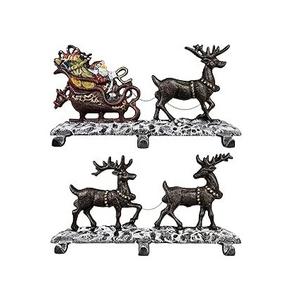 Porte-bas en fer forgé pour une suspension de vacances d'hiver robuste, adapté à la décoration traditionnelle de Noël à la maison - Product Image 5