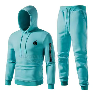 Conjunto Deportivo Masculino de Moda Invierno 2025, Corte Regular, con Capucha, Transpirable, de Alta Calidad, Mangas Largas, para Uso Casual - Product Image 1