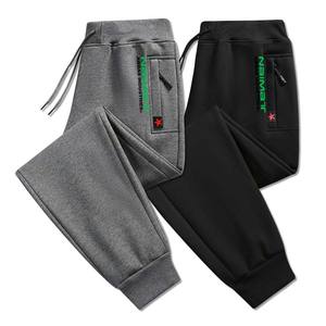 Pantalon de jogging léger pour homme 100% coton, taille plus, pantalon décontracté, automne hiver, coupe-vent, taille élastique, respirant, rapide - Product Image 1