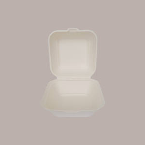 Boîte à lunch jetable 50 pièces 191x136H59mm récipient à sandwich en papier avec couvercle pour vos besoins quotidiens - Product Image 1