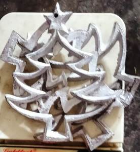 Panneau de musique en aluminium moulé suspendu utilisé comme ornements dans l'arbre de Noël et la décoration intérieure Derniers produits de décoration de Noël - Product Image 4