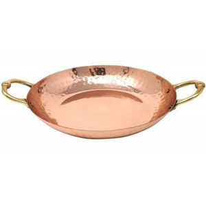 Most Selling Unique Fancy Texture <b>Copper</b> Antique Finished Luxury Quality Metal Made Oval Shape Food Items Serving Tray Supplies - Product Image 5