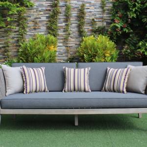 Juego de sofás de diseño moderno para exteriores, cuerda tejida a mano única con marco de madera, Material de bambú, jardín, comedor, uso en hoteles - Product Image 2