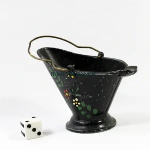Seau à charbon en métal de qualité supérieure avec finition antique charmante et idéal pour les cheminées ou les poêles et robuste pour une utilisation durable - Product Image 2