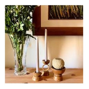 Divers style de décoration en bois avec logo personnalisé bougeoir de mariage bougeoir en bois bougeoir en bois pour la maison table à manger - Product Image 1