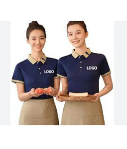 Work Shirt <b>Hotel</b> for Housekeeping Staff Polo Shirt Custom Unisex Short Sleeve Chef Jacket Pattern Restaurant Tops - Product Image 1