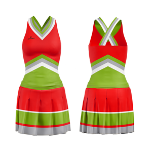 Servicio OEM, Nuevo Uniforme de Animadoras para Mujer Adulta, Transpirable, Antibacteriano, Poliéster/Algodón, Cintura Elástica - Product Image 1