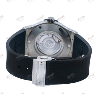 Elegante reloj de diamantes de moissanita, reloj de lujo para hombre con piedras deslumbrantes y joyería audaz, moda para cada ocasión - Product Image 6