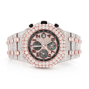 Reloj de Lujo con Movimiento de Cuarzo y Cristales de Moissanita, Correa de 20 mm para Hombre y Mujer - Product Image 3