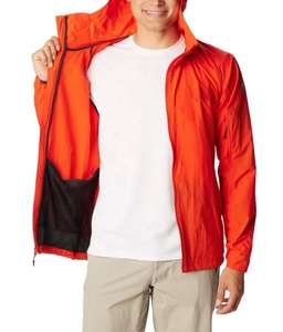 Custom Logo Windbreaker Jacket For Men Color Block Waterproof 100% <b>Polyester</b> Zipper Closure Plus Size Outdoor Wear For Winter - Product Image 3