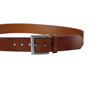 Ceinture en cuir de vache véritable pour homme, décontractée, confortable, respirante, légère, pour l'entraînement physique, avec boucle en cuivre - Product Image 4