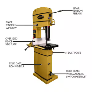 เครื่องเลื่อยสายพาน Powermatics PM1500 230 โวลต์ 3 แรงม้า 1 เฟส ขาย - Product Image 2