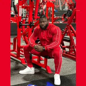 Conjunto Deportivo Unisex Personalizado de Alta Calidad, 100% Poliéster, Nuevo Diseño, Talla Grande, Transpirable, de Secado Rápido, con Franjas Laterales para Invierno - Product Image 1