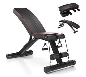 DDS home gym commercially fitness exercise multifunctional deluxe folding adjustable weight bench