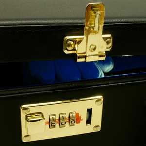 Vente en gros de porte-documents en cuir véritable-Poches élargies et poignée de transport rembourrée | Fournisseur d'étui rigide maçonnique - Product Image 3