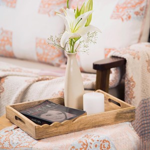 Bandeja para servir en casa, bandeja decorativa para mesa de centro, bandeja para desayuno en la cama, accesorios de decoración para cocina, bandeja decorativa para mesa - Product Image 4