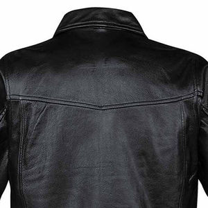 Chaqueta de cuero con cremallera informal para hombre de otoño e invierno, ropa de hombre, chaqueta de moda de cuero de manga larga delgada, chaqueta de motocicleta - Product Image 6