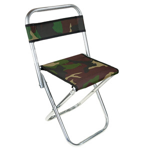 FOLDABLE FISHING CHAIR WITH BACKREST AND <b>STOOL</b> - Product Image 2