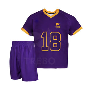 Uniformes de crosse de logo personnalisé de qualité supérieure vêtements de sport de grande taille 100% polyester léger à séchage rapide respirant - Product Image 1