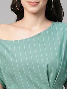 Indien main bloc imprimé coton mi-longueur robe nouvelle tendance décontracté été porter taille naturelle écologique saint valentin - Product Image 6