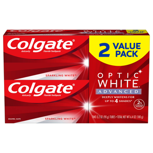 Colgate Optic White Advanced Sparkling White Toothpaste , Mint, 2 Pack, 3.2 OZ - Product Image 5