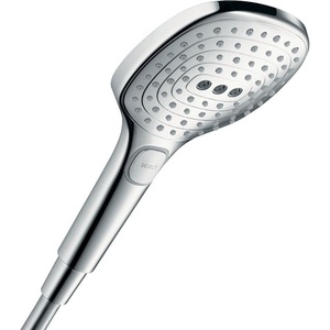 HANSGROHE Raindance Select E 120 3 jets, douchette à main en acier inoxydable chromé, nettoyage facile, design moderne pour salle de bain et toilettes - Product Image 1