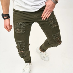 Automne hiver 2024 hommes lavé Denim jean à la mode élégant jambe droite pantalon ample suspendu décontracté avec Hip Hop Style bon - Product Image 5