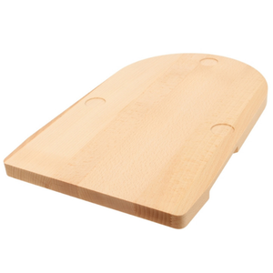 Support en bois de hêtre pour Thermomix TM7, 40,5x25,5 cm, pieds en caoutchouc laqué, poignées fraisées, noir naturel, vente en gros - Product Image 3