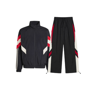 Conjunto deportivo ligero para hombre, chaqueta cortavientos y pantalones para gimnasio, correr, trotar, entrenamiento al aire libre, ropa deportiva. - Product Image 4