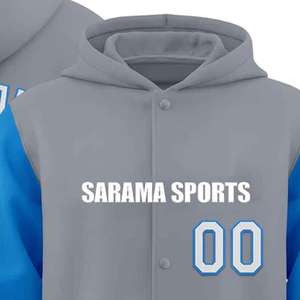 Wholesale Blank Letterman Varsity Jacket Custom Men College Baseball Hooded Jackets Plus Size Men's Jackets & <b>Coats</b> for Men - Product Image 2
