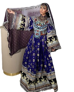 Direct Factory Suppliers Wholesale Prices Afghani Dress Women Wedding Party Wear Heavy Embroidery Hand Made Afghan Kuchi Dresses - Product Image 1