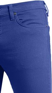 Pantalons en jean de qualité supérieure respirants pour hommes, taille basse, coton, bleu foncé, coupe droite, décontractés, pantalons en jean pour hommes - Product Image 4
