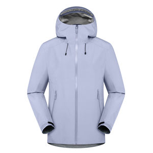 Veste de pluie unisexe légère, doublée, enduite, respirante, couleur claire personnalisée, imperméable, coupe-vent, fermeture éclair, col montant, randonnée - Product Image 6