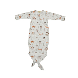 Newborn Girls Soft Cotton Night Gown Comfortable Long Sleeve Baby Sleep Suit With Knot Design Kids Clothes - Product Image 5