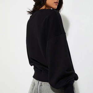 Pakistan Factory Direct Women's Full Sleeve Embroidered <b>Fleece</b> Sweatshirt for Autumn and Winter Printed Top Arrival - Product Image 2