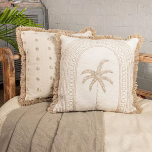 Funda de almohada de fibra Natural Ideal para casa de campo minimalista rústica Boho Chic decoración del hogar con textura y encanto - Product Image 2