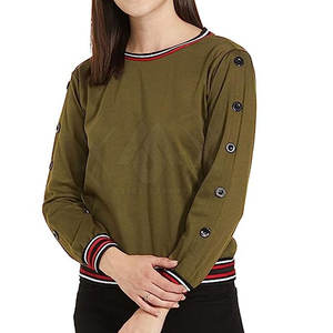 Ropa de moda Sudaderas de mujer personalizadas Sudaderas de mujer de manga larga de diseño personalizado - Product Image 5