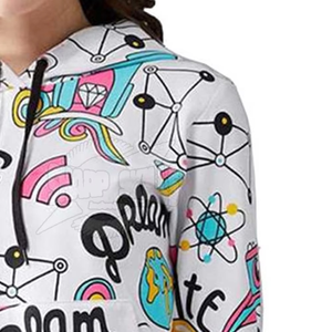 Sudaderas con capucha de sublimación de mujer de alta calidad con cuello con capucha Nuevo diseño Precios al por mayor Logotipo personalizado Impreso Venta caliente - Product Image 4
