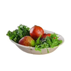 Vaisselle jetable de bols ronds profonds de feuille de palmier naturelle durable et écologique pour le service de nourriture pour les mariages et les événements - Product Image 5