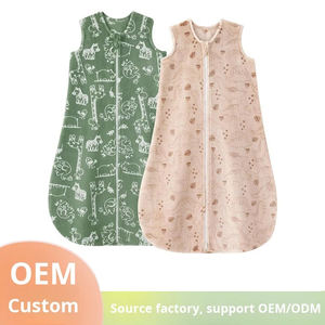 שק שינה לתינוקות סיטונאי, בגדי תינוקות חדשים מבד כותנה פלנל, שק שינה לתינוקות בהתאמה אישית, שק שינה לביש לתינוקות יוניסקס - Product Image 1