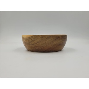 Bol en bois d'acacia Huhipro de haute qualité artisanat écologique Design minimaliste pour le camping taille d'origine du Vietnam D15H5 cm - Product Image 4