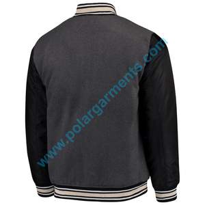 Veste universitaire OEM en gros, personnalisable, unie, écologique, respirante, en polyester de qualité supérieure, avec broderie de baseball unisexe - Product Image 3