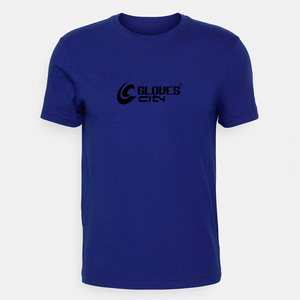 Camiseta Deportiva Negra Lisa con Logotipo Personalizado de Fábrica para Hombre, 100% Algodón, Tejido de Punto, Transpirable y de Secado Rápido - Product Image 1