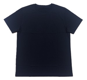 Camiseta ligera de algodón orgánico sólido con logotipo personalizado para hombre, camisetas informales de alta calidad - Product Image 3